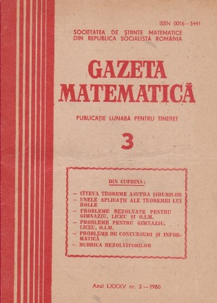 Gazeta Matematica, 3/1980