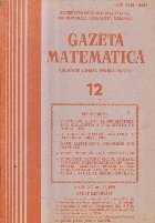 Gazeta Matematica Nr. 12/1985