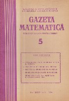Gazeta Matematica, Nr. 5 / 1976