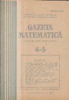 Gazeta Matematica, Nr. 4-5/1984