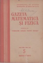 coperta Gazeta matematica si fizica,  5/1957