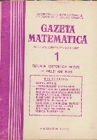 Gazeta Matematica, Nr. 1 - Ianuarie 1976