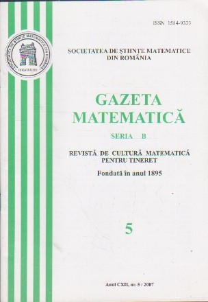 Gazeta Matematica, Nr. 5 - Mai 2007