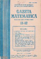 Gazeta matematica,  Noiembrie-Decembrie 1988