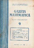 Gazeta Matematica, Nr. 9 - Septembrie 1978
