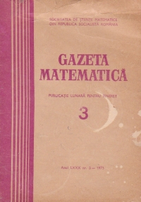 Gazeta Matematica, Seria B, Martie 1975