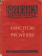 Ghicitori si proverbe, Volumul al II-lea - Proverbe, zicatori