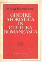 Gindire aforistica cultura romaneasca