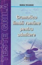 Gramatica limbii romane pentru admitere