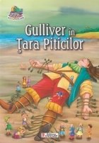 Gulliver in Tara Piticilor. Carte de colorat + poveste (format A5) (Colectia Creionul fermecat)