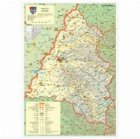 coperta Harta Judeţul Bihor- Dimensiune: 100 x 70 cm
