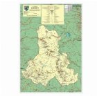 coperta Harta Judeţul Harghita - Dimensiune: 100 x 70 cm