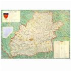 coperta Harta Judeţul Sibiu -   Dimensiune: 140                     x 100  cm