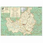 coperta Harta Judeţul Cluj -   Dimensiune: 140                     x 100  cm