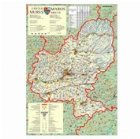 coperta Harta Judeţul Mureş - Dimensiune: 100 x 70 cm