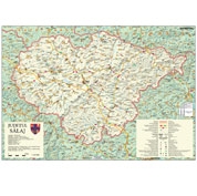 Harta Judetul Salaj - Dimensiune: 100 x 70 cm