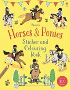 Horses and ponies sticker and colouring book