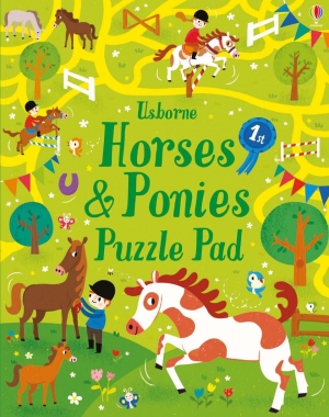Horses and ponies puzzles pad