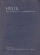 Hutte Taschenbuch Fur Risenhuttenleute Manual