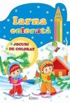 Iarna colorata, 3-5 ani. Jocuri de colorat