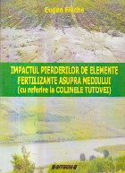 Impactul pierderilor de elemente fertilizante asupra mediului (Cu referire la Colinele Tutovei)