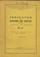 Indicator norme deviz pentru lucrari