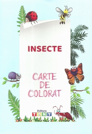 Insecte. Carte de colorat