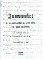 Insemnari manuscrise carti vechi din