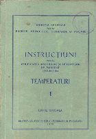 Instructiuni pentru verificarea masurilor si aparatelor de masurat (Colectie)- Temperaturi (1)