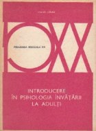 Introducere in psihologia invatarii la adulti