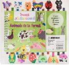 Invata sa desenezi animale de la ferma (12 creioane si 12 radiere)