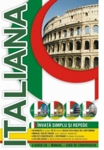 Invata simplu si repede limba italiana (4 Audio CD - Manual - Ghid de conversatie)