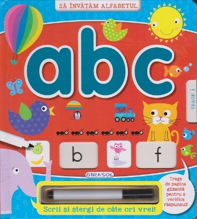 Sa invatam alfabetul: ABC - Scrie si sterge
