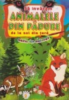 Sa invatam ANIMALELE DIN PADURE de la noi din tara. Carte de colorat