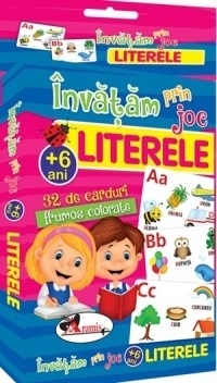Invatam prin joc Literele. Carti de joc educative