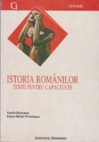 coperta Istoria romanilor - Teste pentru capacitate