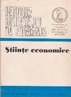 Istoria stiintelor in Romania. Stiinte economice