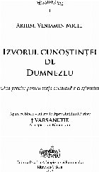 Izvorul cunoştinţei Dumnezeu ghid practic