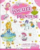 Jocuri - Prinţese : pagini de colorat, activităţi educative,4+