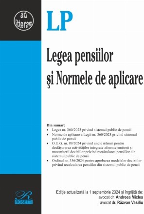 Legea pensiilor şi Normele de aplicare