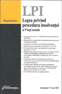Legea privind procedura insolventei si 9 legi uzuale  actualizat 17 mai 2011
