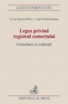 Legea privind registrul comertului Comentarii