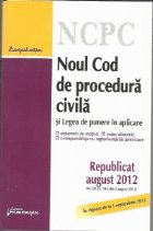 Legea de punere in aplicare - in vigoare de la 1 septembrie 2012 Republicat august 2012