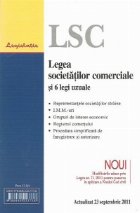 Legea societatilor comerciale si 6 legi uzuale - Actualizat 23 septembrie 2011