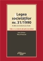 Legea societăţilor nr. 31/1990 : analize şi comentarii pe articole