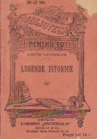 coperta Legende Istorice