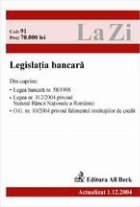 Legislatia bancara (actualizat la 01.01.2005)