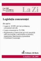 Legislatia concurentei (actualizat la 01.06.2005)