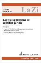 Legislatia profesiei consilier juridic (actualizat