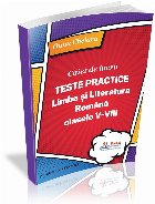 Limba şi literatura română : teste practice,clasele V-VIII,caiet de lucru